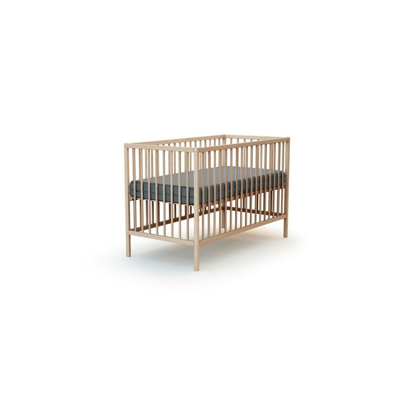 Lit bébé 60x120 simple Naturel  sans traitement ni peinture