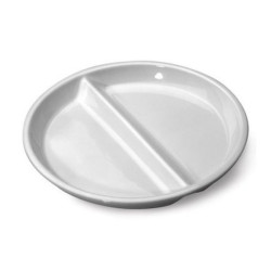 Lot de 6 Assiettes compartiments Porcelaine Séparation Haute ø230