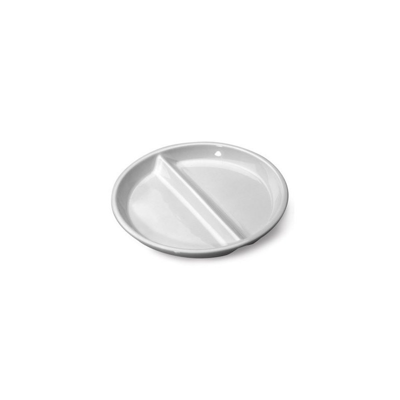 Lot de 6 Assiettes compartiments Porcelaine Séparation Haute ø230
