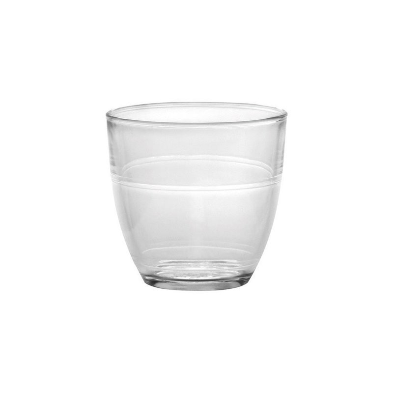 Lot de 6 gobelets duralex en verre trempé 9 cl empilable