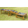 Set de 3 tables d'eau en plein air