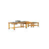 Set de 3 tables d'eau en plein air