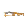 Set de 3 tables d'eau en plein air