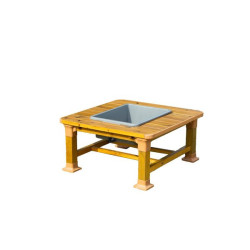 Table d'extérieur sable et eau, carrée