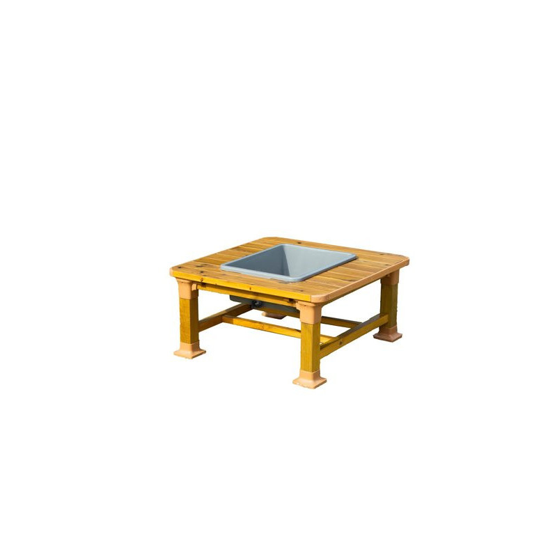 Table d'extérieur sable et eau, carrée