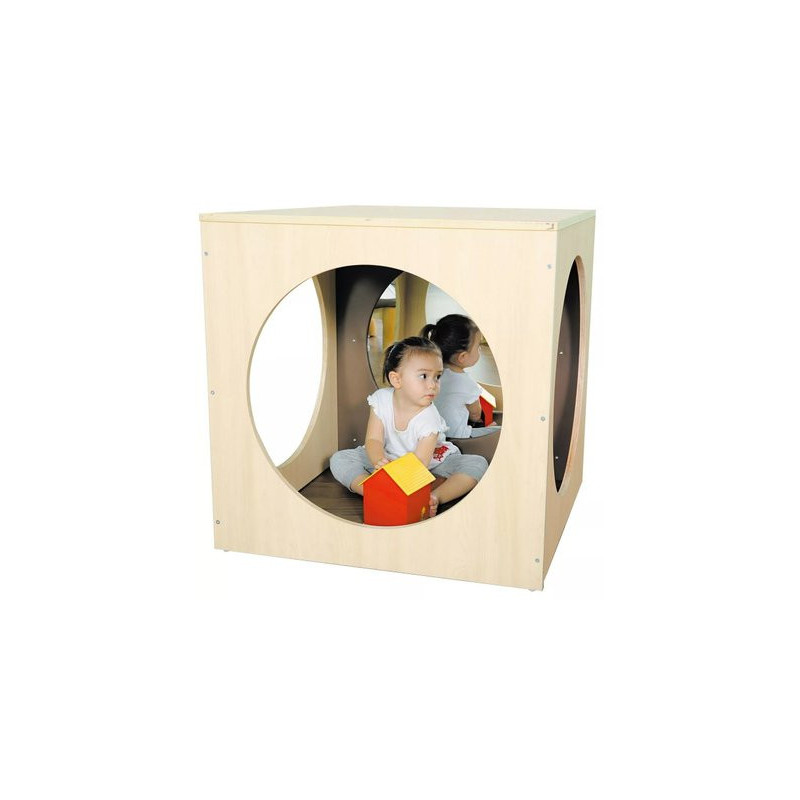 Espace de jeux- Cube Miroir avec 2 miroirs