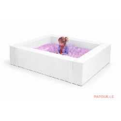 Piscines à balles blanches avec lumière