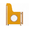 Portillon de séparation avec fenêtre oculus et anti pince doigts sur mesure