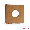 Portillon en bois oculus avec roulette sur mesure