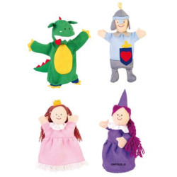 Marionnette chevalier et dragon