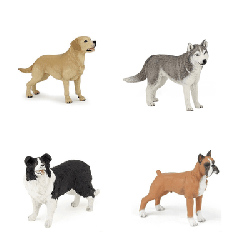 Lot Vert - Lot de 5 Figurines - Chiens de collection