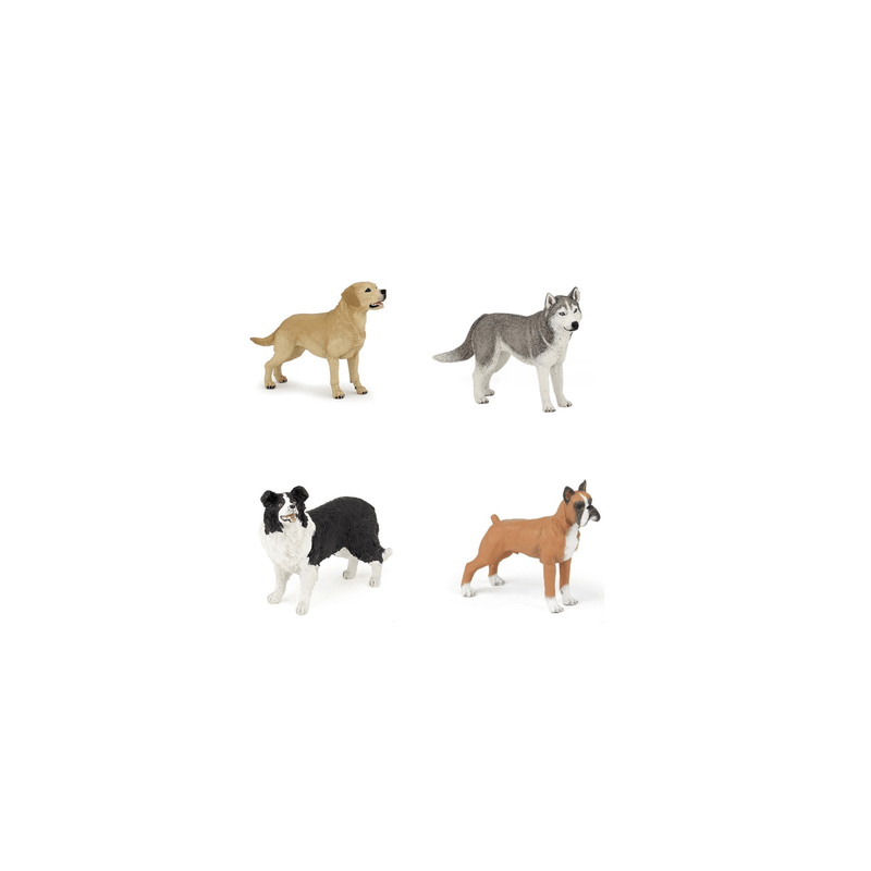 Lot Vert - Lot de 5 Figurines - Chiens de collection