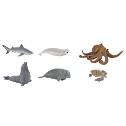 Lot Orange - Lot de 6 figurines - L'Univers Marin
