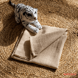 lange étamine ultra doux 140 g/m² 100% coton dim 70 x 70 cm