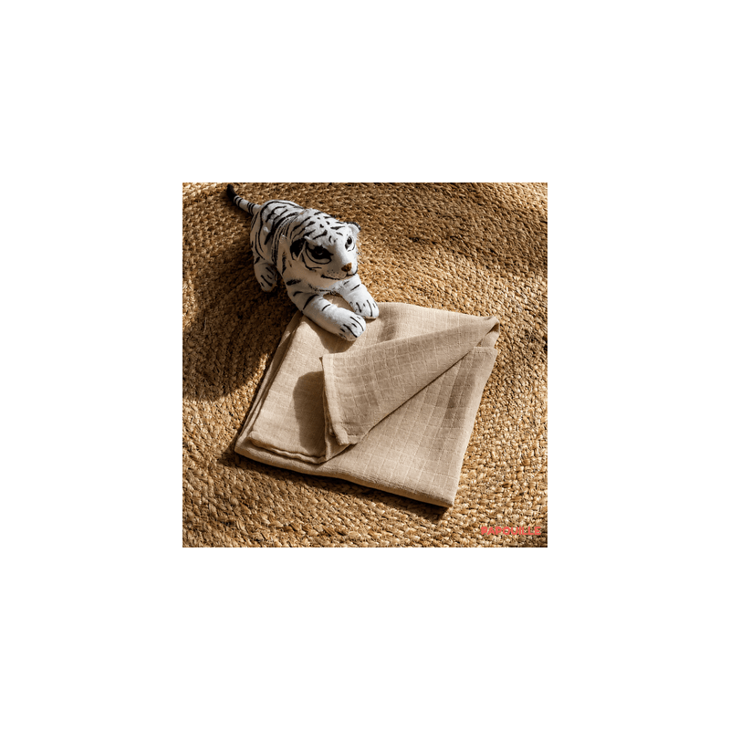 lange étamine ultra doux 140 g/m² 100% coton dim 70 x 70 cm