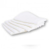 lange étamine ultra doux 140 g/m² 100% coton dim 70 x 70 cm