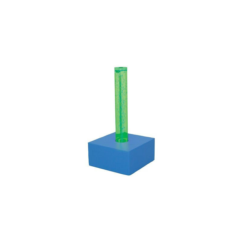 Colonne à bulles sensorielle avec module en mousse Bleu clair