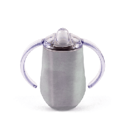 Tasses à anses INOX 30 cl avec couvercle a bec fixe