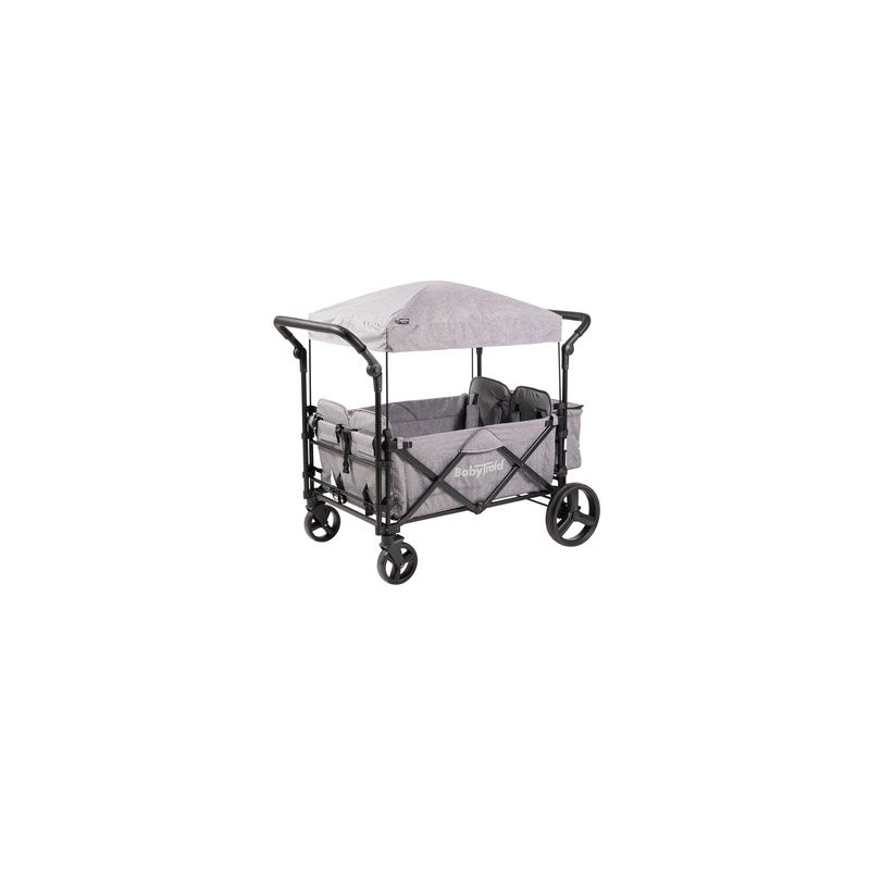Poussette Wagon 4 places Gris