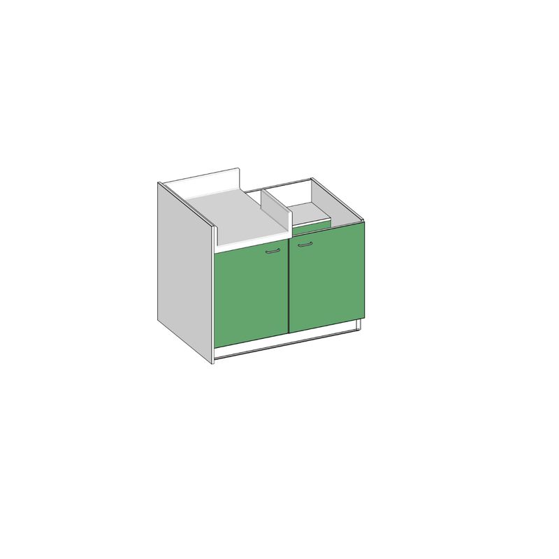 Table à langer 1 cuve(s) - 1200 (L)x850(Pf)mm