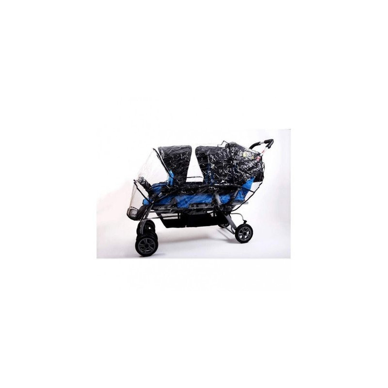 Habillage pluie poussette 3 places eco p3078BU