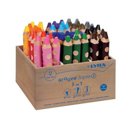 Crayon groove triple lot de 48