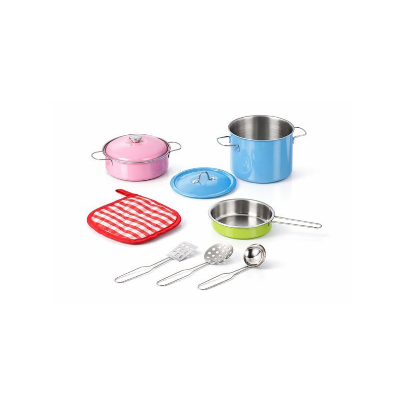 Set de cuisine coloré, 9 éléments