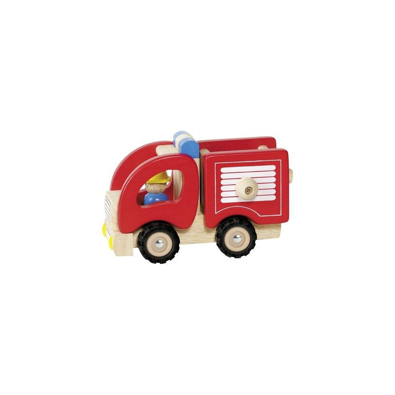 Camion de pompiers en bois