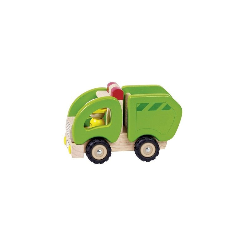 Camion-poubelle en bois