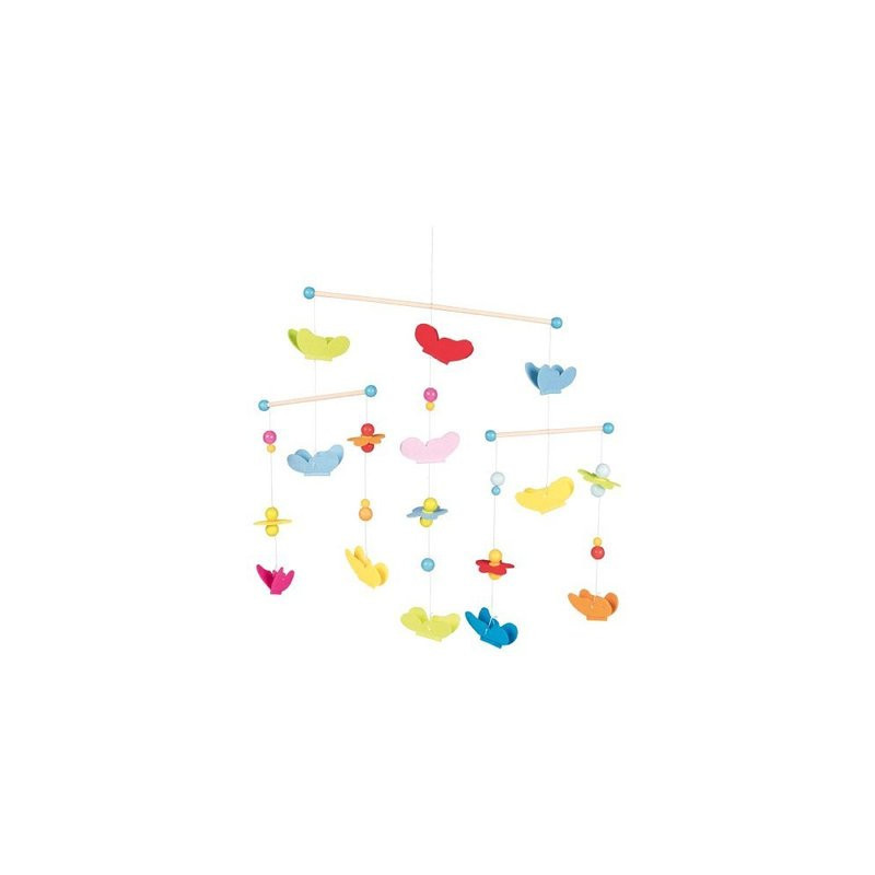 Mobile papillons en bois
