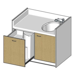 Table à langer avec 1 baignoire- 1200(L)x850(Pf)mm
