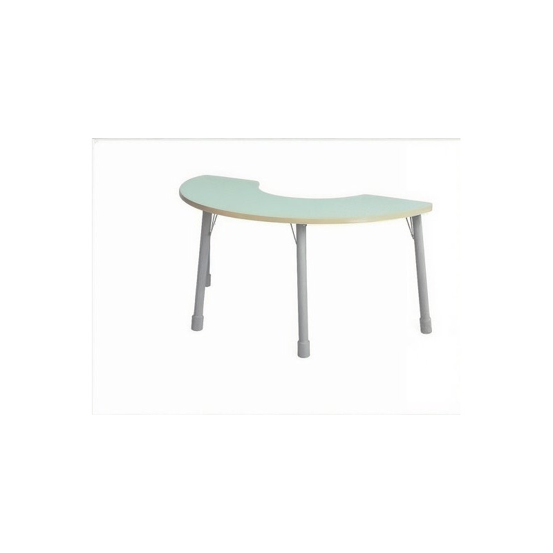 Table demi lune Bleu