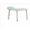 Table demi lune Bleu