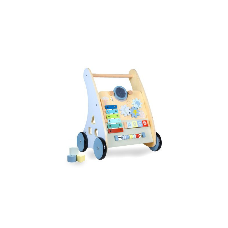 Chariot de marche en bois