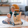 Chariot de marche en bois