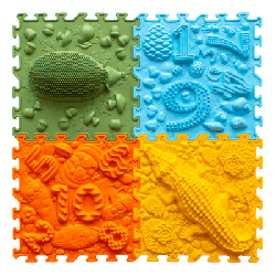 Tapis puzzle sensoriel - Forêt