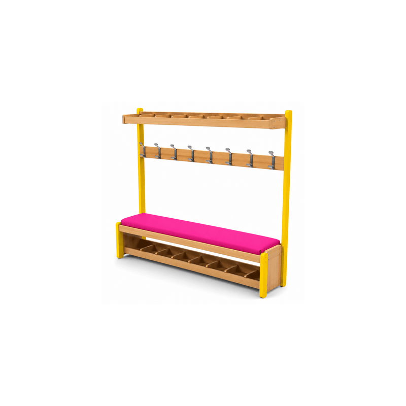 Banc vestiaire Assise Framboise