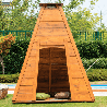 Cabane en bois tipi