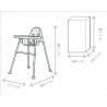 Chaise haute - jusqu'à 15 Kg