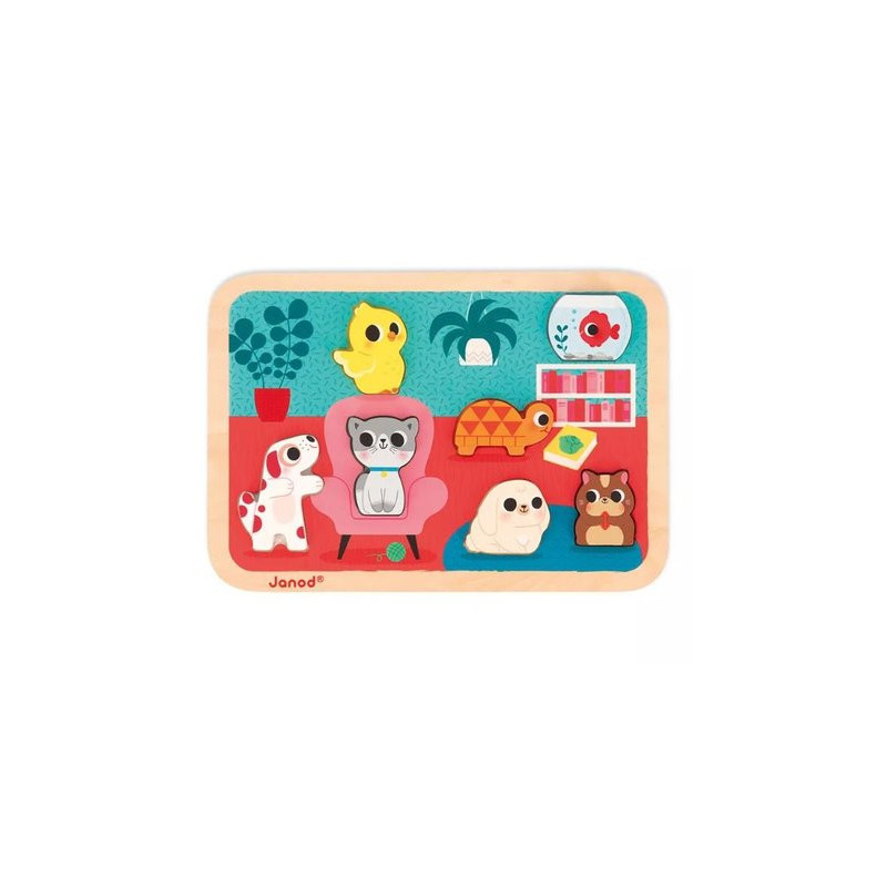 Puzzle 7 pièces - Les animaux domestiques