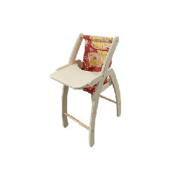 Chaise haute en bois pour poupée