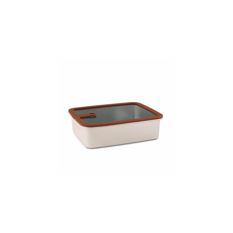 Boite de conservation - 1.7 L - Inox micro-ondable