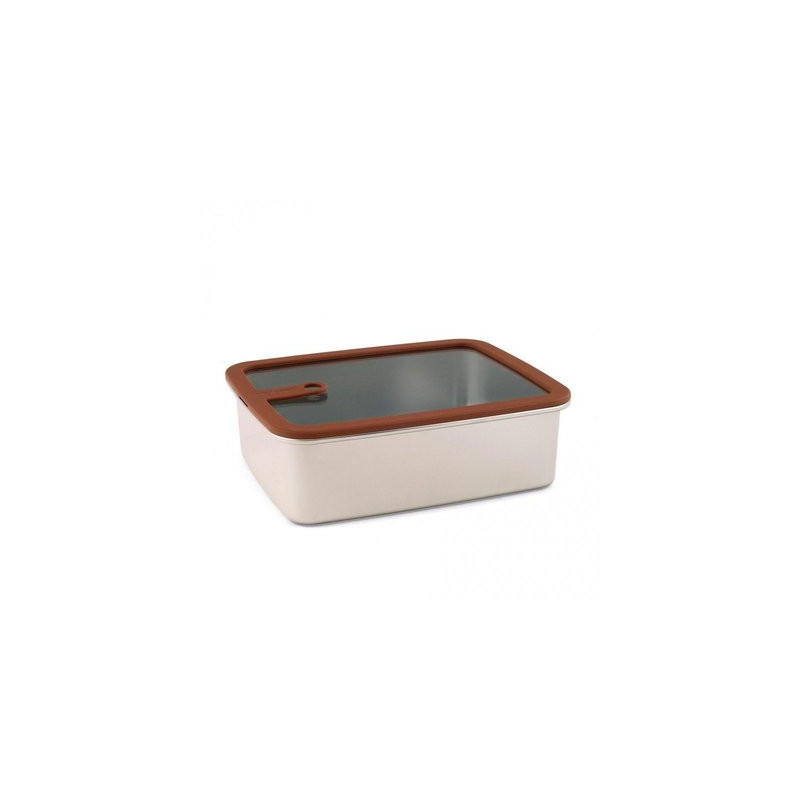 Boite de conservation - 2.4 L - Inox micro-ondable