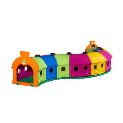 Tunnel de jeux extérieur - 8 wagons