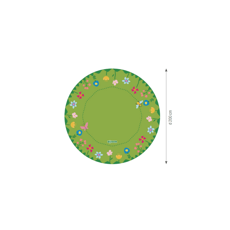 Round Flower Meadow Rug