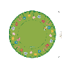 Round Flower Meadow Rug