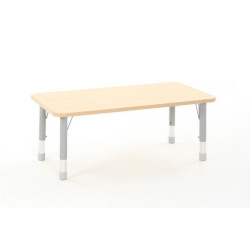Rectangular Table Owlaf 120 x 60 cm. incl. height-adjustable metal legs - melamine coating