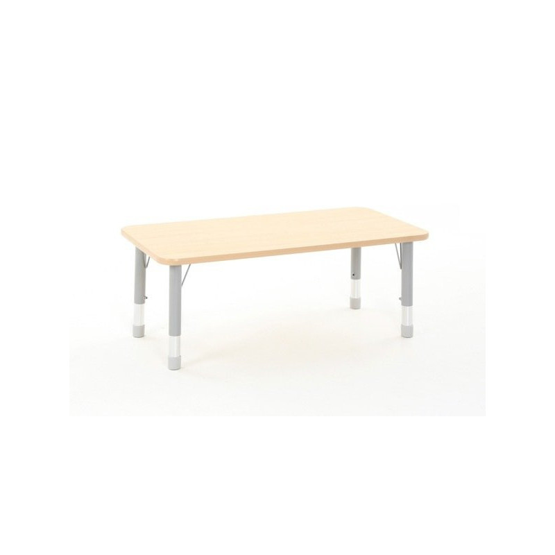 Rectangular Table Owlaf 120 x 60 cm. incl. height-adjustable metal legs - melamine coating