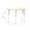 Trapezoidal Table Owlaf 120 x 60 cm. incl. height-adjustable metal legs - HPL surface