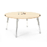 Round Table Owlaf 120 cm. incl. height-adjustable metal legs - HPL surface